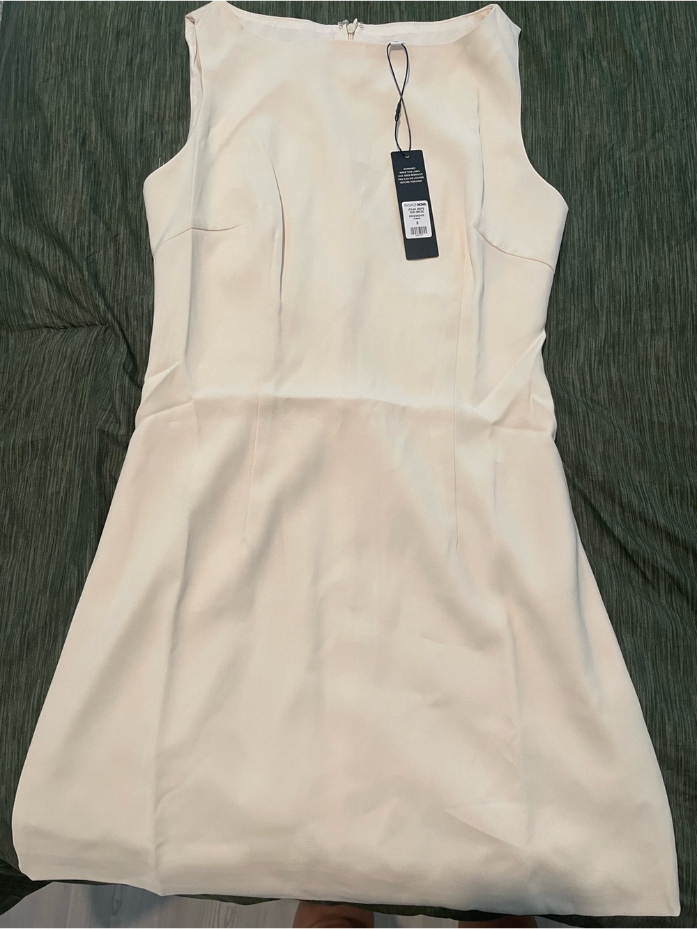 Fashion Nova Cream Sleeveless Mini Dress